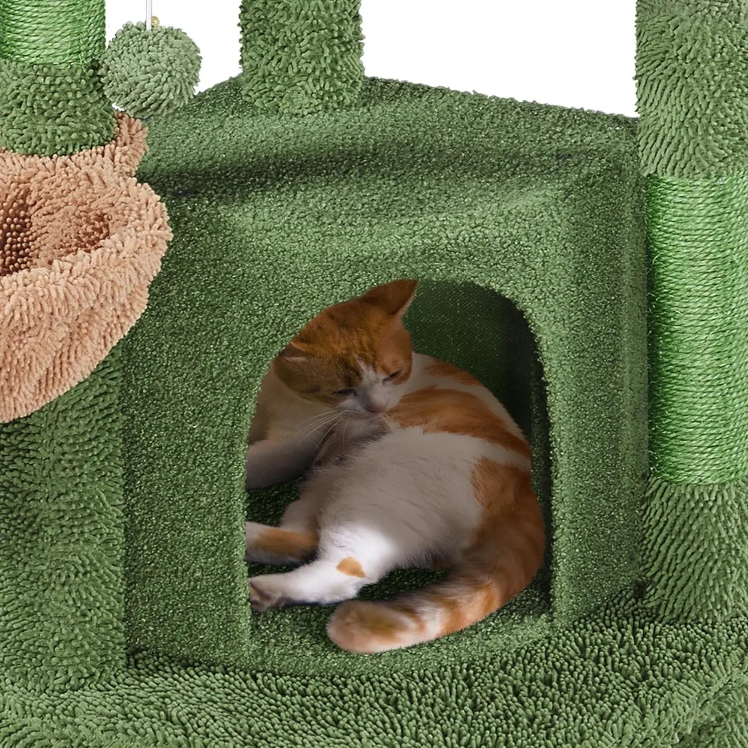 Multi Level Condo Scratching Post  42in Cat Tower for Indoor