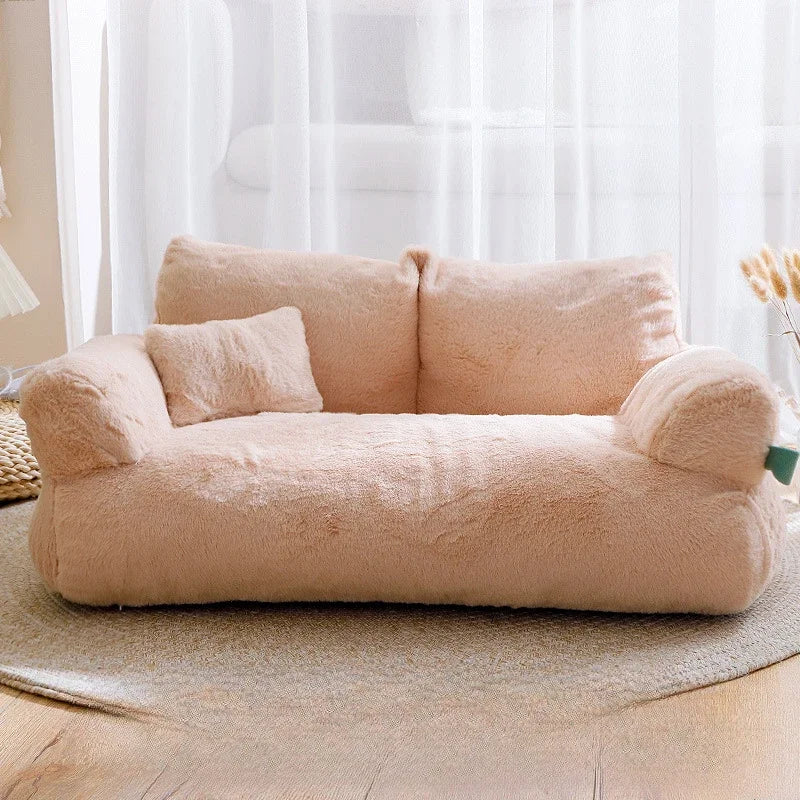 Washable Warm Winter Cat House Plush Sofa Beds