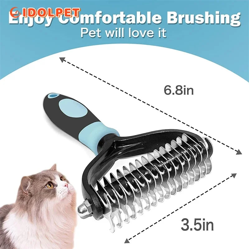 Pet Deshedding Brush Rake