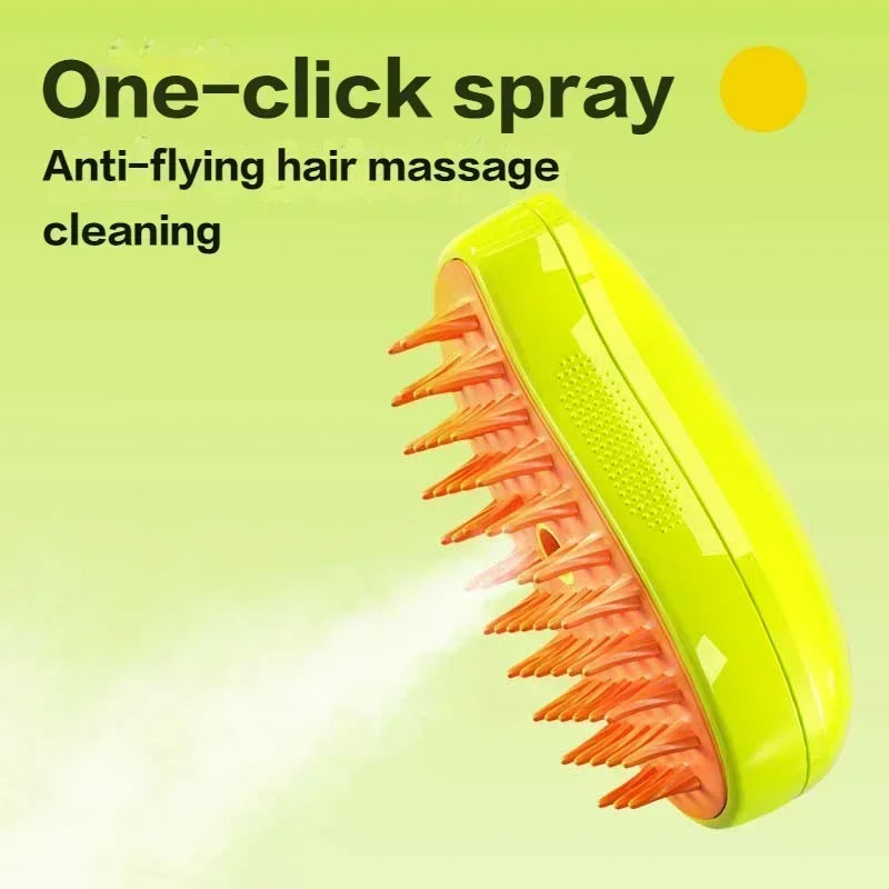 Electric Spray Pet Steam Brush Comb