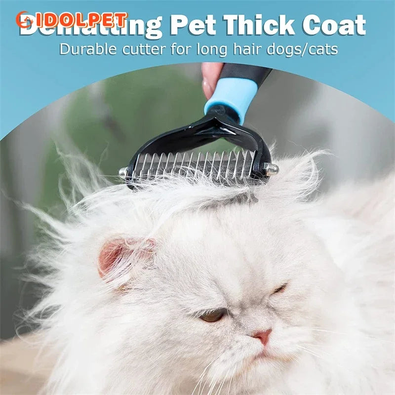 Pet Deshedding Brush Rake