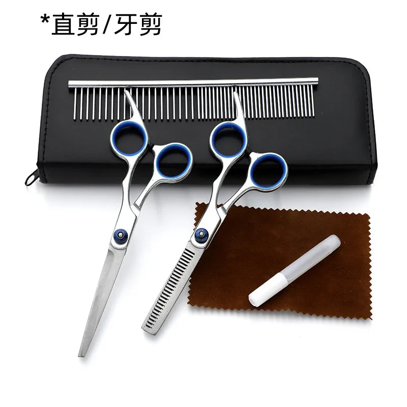 Professional Dog Grooming Scissors with Safety Round Tips