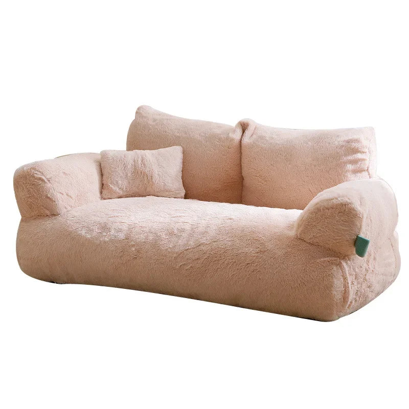 Washable Warm Winter Cat House Plush Sofa Beds