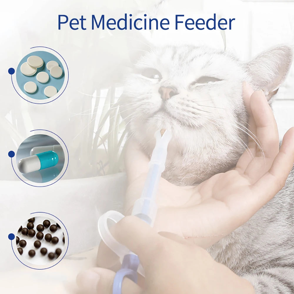 Pills Applicator Syringe Medicine Pet Feeder