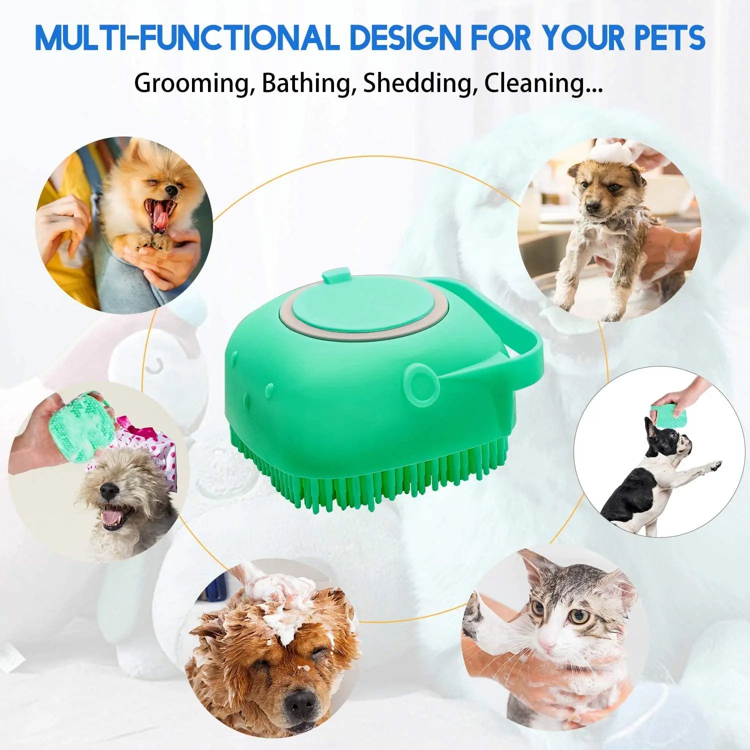 Pet Dog/Cat Shampoo Brush/Scrubber