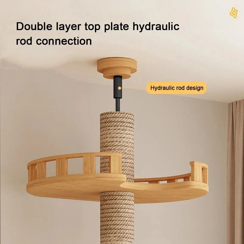 Scratching Post Hammock Ceiling Cat Tower