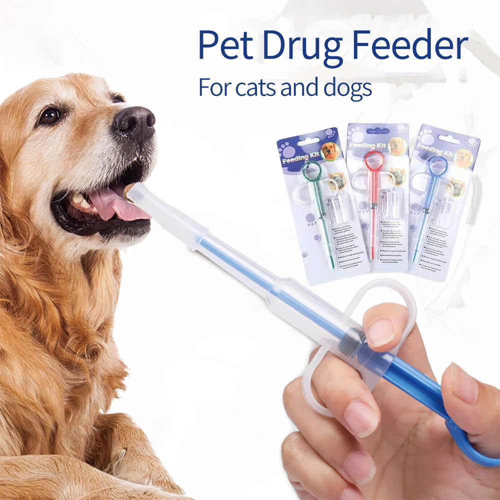 Pills Applicator Syringe Medicine Pet Feeder