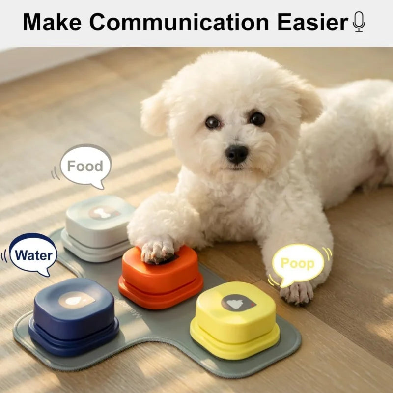 Interactive TRAINING BELL with Non-Slip Pad & Stickers"