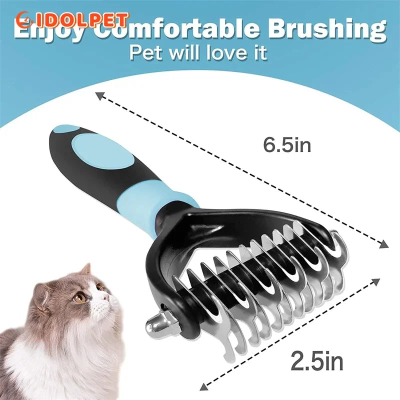 Pet Deshedding Brush Rake