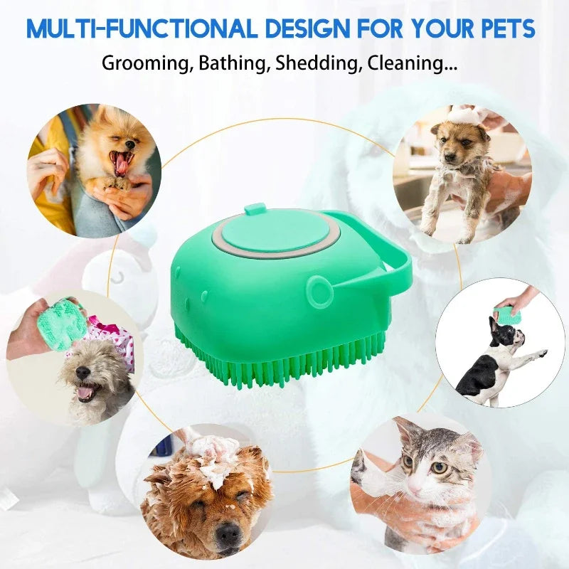 Pet Shampoo Brush 2.7oz 80ml Cat Massage Comb